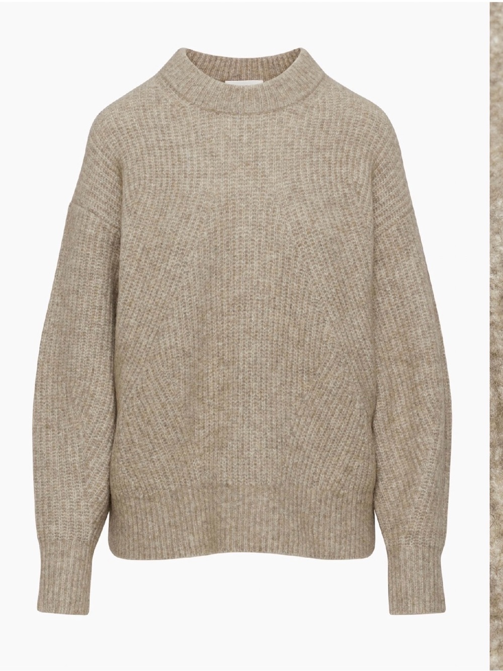 NWOT Wilfred Holly Sweater in Bone/Grey Taupe - 2XS